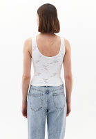Bayan Beyaz Seamless Crop Top