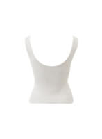 Bayan Beyaz Seamless Crop Top