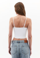 Fitil Detaylı Crop Atlet ve Skater Pantolon Kombini