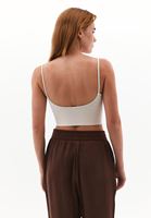 Bayan Bej Askılı Crop Atlet ( TENCEL™ )