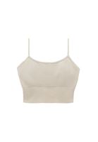 Bayan Bej Askılı Crop Atlet ( TENCEL™ )