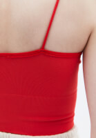 Bayan Pembe Askılı Crop Atlet