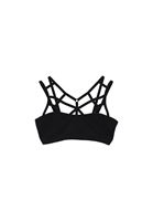 Bayan Siyah Biye Detaylı Bralet