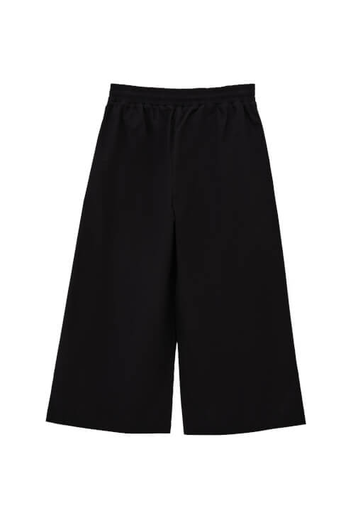 Culotte Pantolon ve Sıfır Yaka Crop Atlet Kombini