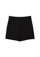 Women Black Ultra High-Waisted Belted Shorts