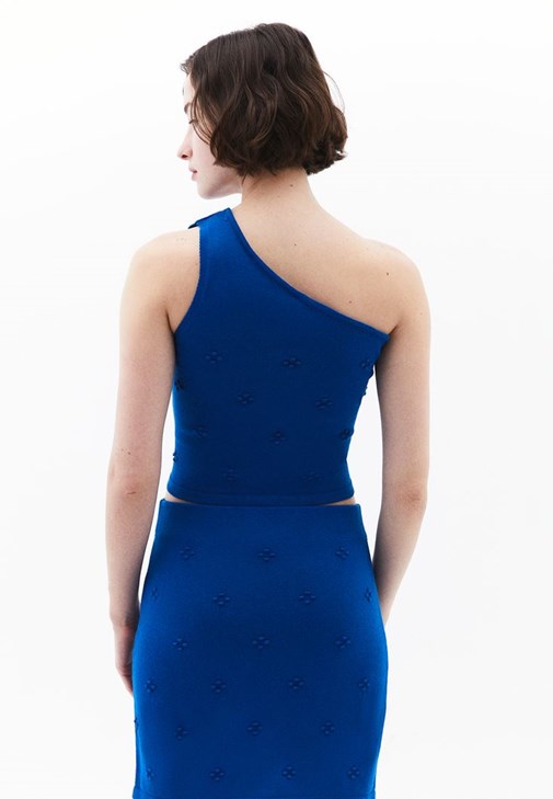 Triko Crop Atlet ve Mini Etek Kombini