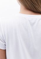 Women White Crew Neck Printed T-Shirt