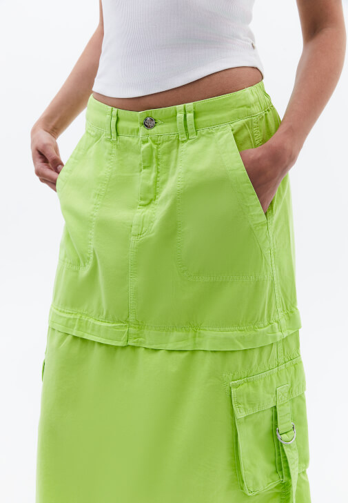 Kargo Cepli Etek ve Atlet Kombini