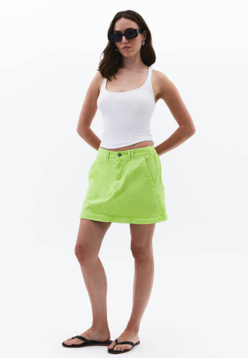 Kargo Cepli Etek ve Atlet Kombini