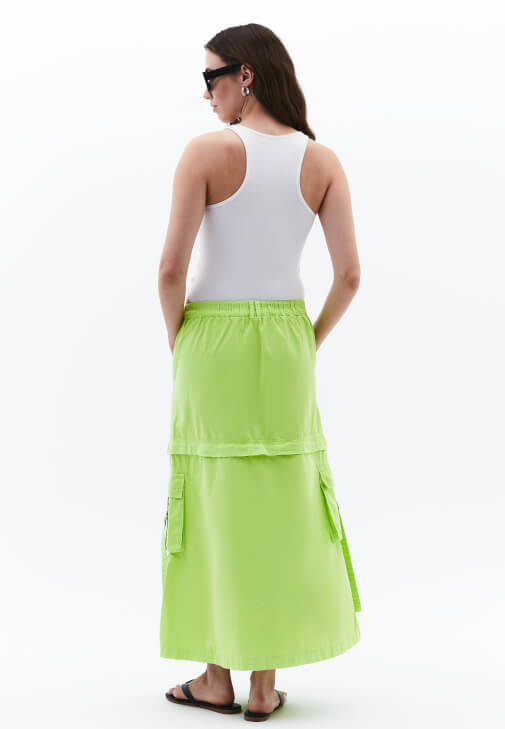 Kargo Cepli Etek ve Atlet Kombini