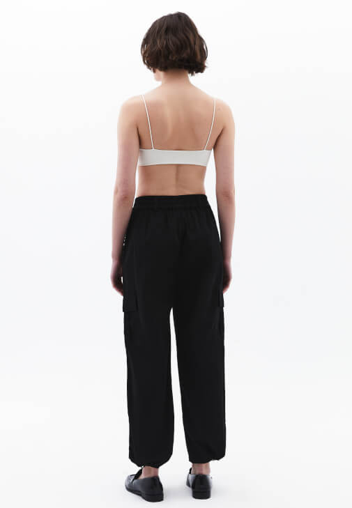 Kargo Cepli Pantolon ve Bralet Kombini