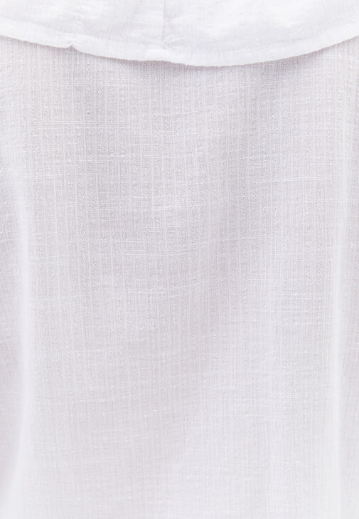 Fırfırlı Bluz ve Mini Etek Kombini