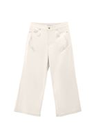 Bayan Krem İnci Detaylı Culotte Pantolon