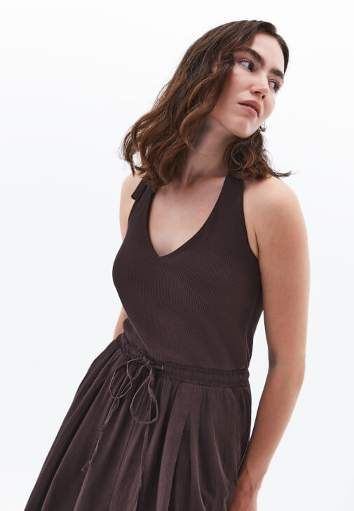 Tulum ve Leoparlı Terlik Kombini