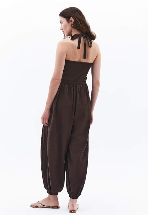 Tulum ve Leoparlı Terlik Kombini