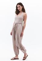 Bayan Bej Boyundan Bağlamalı Tulum