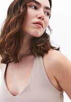 Bayan Bej Boyundan Bağlamalı Tulum