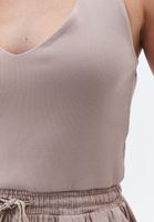 Bayan Bej Boyundan Bağlamalı Tulum