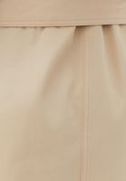 Bayan Bej Kemer Detaylı Trençkot