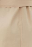 Bayan Bej Kemer Detaylı Trençkot