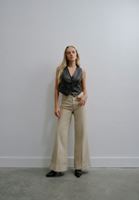 Yüksek Bel Wide-Leg Pantolon