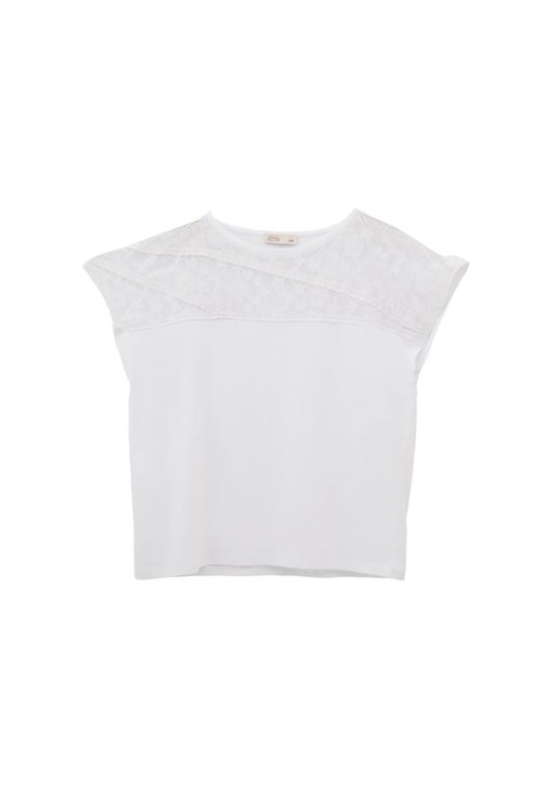 Dantel Detaylı Tişört ve Loose-Fit Pantolon Kombini