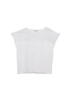 Dantel Detaylı Tişört ve Loose-Fit Pantolon Kombini