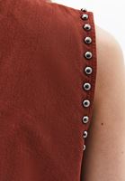 Women Brick V-Neck Vest