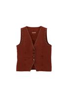 Women Brick V-Neck Vest