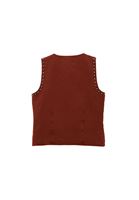 Women Brick V-Neck Vest