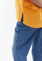 Women Orange Crew Neck Oversize Tshirt