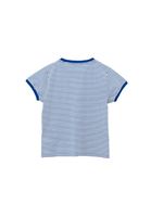 Bayan Çok Renkli Pamuklu Çizgili Tişört