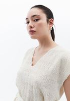 Bağcık Detaylı Bluz ve Culotte Pantolon Kombini