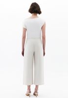 Bayan Krem Ultra Yüksek Bel Culotte Pantolon