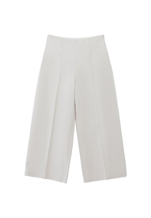 Culotte Pantolon ve Büzgü Detaylı Bluz Kombini