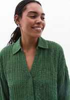 Bayan Yeşil Oversize Gömlek
