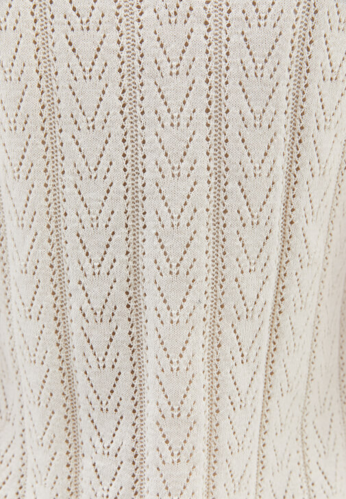 Ajurlu Elbise ve Fileli Babet Kombini