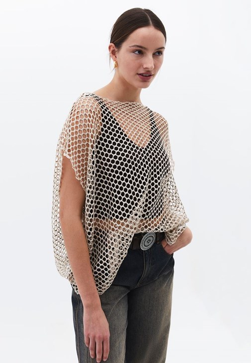  Bot Yaka Oversize Bluz