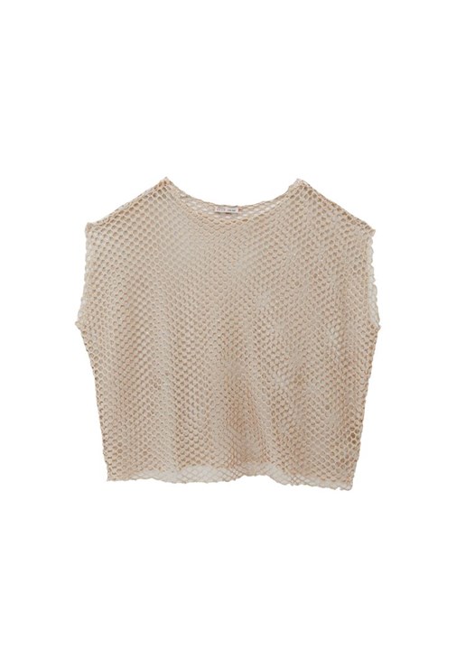 Bot Yaka Bluz ve Barrel-Fit Pantolon Kombini