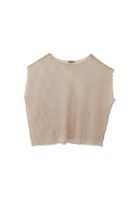 Bayan Krem Bot Yaka Oversize Bluz