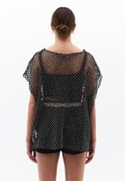 Bayan Füme Bot Yaka Oversize Bluz