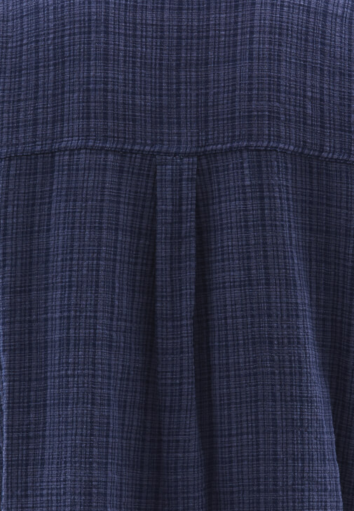 Cepli Gömlek ve Keten Bol Paça Pantolon Kombini