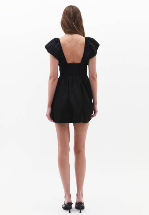 Gipeli Elbise ve Topuklu Terlik Kombini