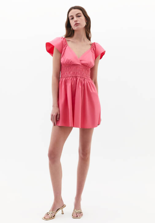 Mini Elbise ve Babet Kombini