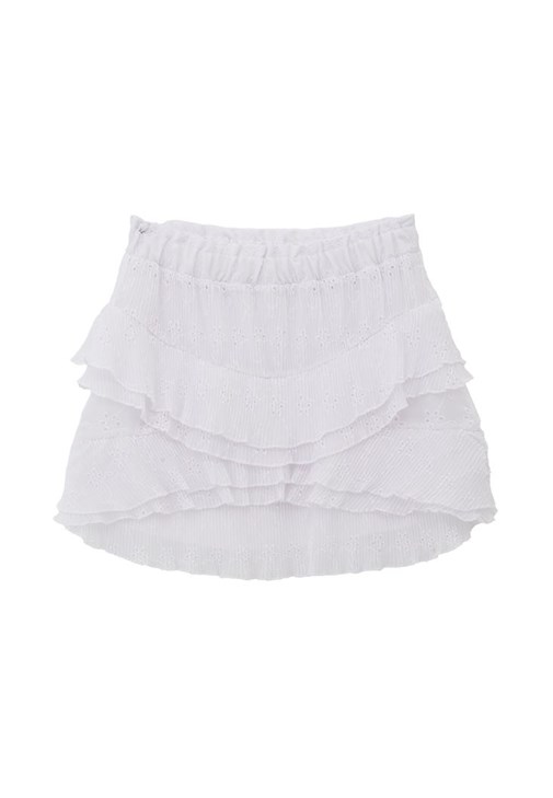 Brodeli Etek ve Brodeli Crop Bluz Kombini