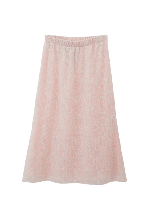 Nakışlı Etek ve Fırfırlı Bluz Kombini