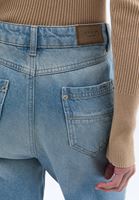 Bayan Mavi Yüksek Bel Wide-Leg Pantolon