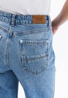 Bayan Mavi Yüksek Bel Wide-Leg Pantolon