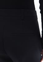 Bayan Siyah Yüksek Bel Slim-Fit Pantolon