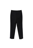 Bayan Siyah Yüksek Bel Slim-Fit Pantolon